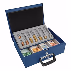 Wedo 150 100803 caisse enregistreuse Acier Bleu