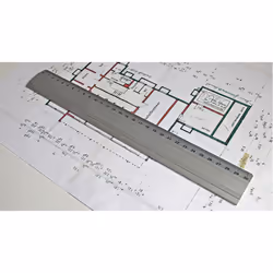 Wedo 52 5330 règle Règle de bureau 300 mm Aluminium 1 pièce(s)