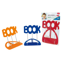 Wedo 211 199 support de livre Bleu, Vert, Orange, Rouge Nickel, Plastique