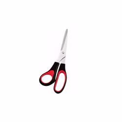 Wedo 976 81, Découpe droite, Unique, Noir, Rouge, Acier inoxydable, Ciseaux d'office, Synthétique ABS