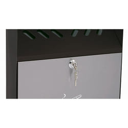 Wedo 170 38112 cendrier Rectangulaire Acier inoxydable