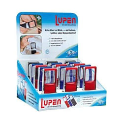 Wedo LED Magnifier loupe 3x Noir, Bleu, Rouge