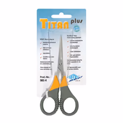 Wedo 985 4 ciseaux à bouts ronds Universel Découpe de forme + découpe droite Gris, Jaune