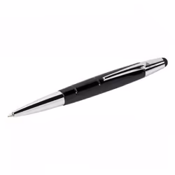 Wedo Touchpen Pioneer, Noir, Argent, Métal, Caoutchouc, Universel, 1 pièce(s), Boîte