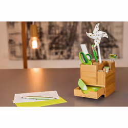 Wedo 61 1707 porte crayons et stylos Bambou