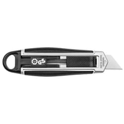 Cutter Sécurité GAUCHER Grip Lame trapèze - WEDO - Noir - Pour gauchers - Lame échangeable
