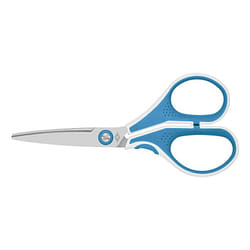 Wedo 975 5010 ciseaux à bouts ronds Universel Découpe droite Bleu, Blanc