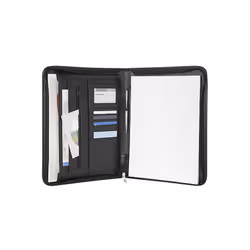 Wedo 58 54301, Cuir, Nylon, Noir, 3 pochettes, Carte de visite, 250 mm, 35 mm