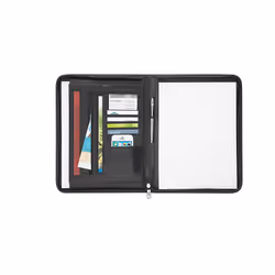 Wedo 58 64301, Cuir, Noir, 5 pochettes, Carte de visite, Papier, 255 mm, 45 mm