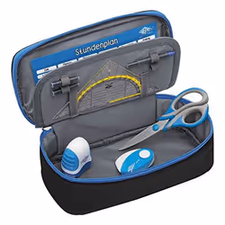 Wedo 242 43010 trousse à crayons Polyester Noir, Bleu