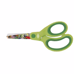 Wedo FANTASTIC MONSTER, Enfant, Découpe droite, Vert, Acier inoxydable, Ciseaux pour loisirs créatifs, Poignée semi-décalée