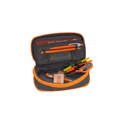 Wedo Neon Stretch Trousse à crayons Polyester Gris, Orange