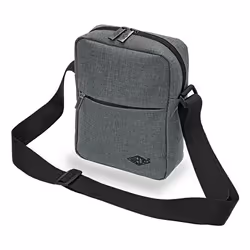 Wedo 59 350512, Unisexe, Sac postier, Fermeture à glissière, Gris, Monochromatique, Polyester