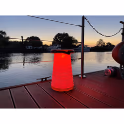 Wedo Teleskop-Hocker mit LED Funktion Rond Noir, Rouge, Blanc ABS - Vue supplémentaire 14