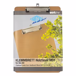 Wedo 57 4104 bloc-notes A4 Panneaux MDF Marron