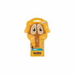 WEDO CISEAUX POUR ENFANT 13 CM MOTIF CHIEN BELLO MARRON - CISEAUX DE BRICOLAGE AVEC POIGNÉE SOUPLE ET POINTE RONDE