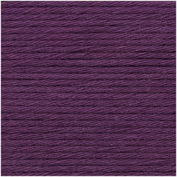 Rico Design Creative Cotton aran, Aran, Léger, Violet, Coton, 85 m, 60 °C