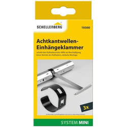 Schellenberg - 19300 - Lot de 3 Pinces de Suspension Mini pour SW40 protege Le Moteur du volet Roulant Contre Les dommages