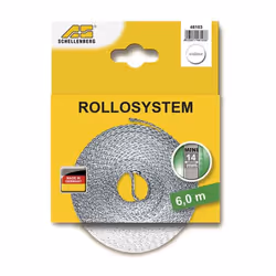 Sangle de volet roulant 14mmx6mts blanc. . . . Matériau : Nylon Indice de Protection IP : IP20 Couleur : Blanc Certification  ...