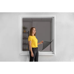 Moustiquaire fenêtre en fibre de verre avec cadre magnétique - Schellenberg - 120 x 120 cm - Blanc