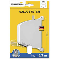 Enrouleur pivotant 180° 34x188x156mm blanc