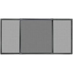 Moustiquaire - SCHELLENBERG - 50811 - Fenêtre coulissante - Aluminium gris - Ajustable 142 x 50 cm