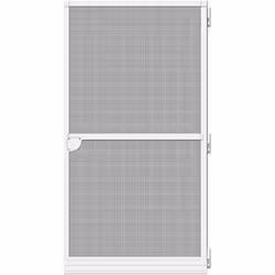 Moustiquaire de porte SCHELLENBERG Basic - 100 x 210 cm - Blanc - A enroulement latéral - Magnétique