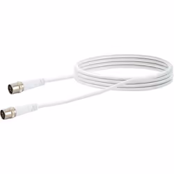 Schwaiger KDAK30 532, 3 m, F, F, Blanc