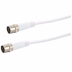 Schwaiger KDAK75 532 câble coaxial 7,5 m F Blanc