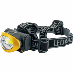 Schwaiger WLED 40, Lampe frontale, Noir, Jaune, Boutons, IPX4, COB LED, 1 lampe(s)