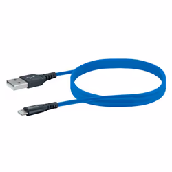 Schwaiger LPRO440 501, Bleu, USB A, Lightning, 1,2 m, Mâle, Mâle