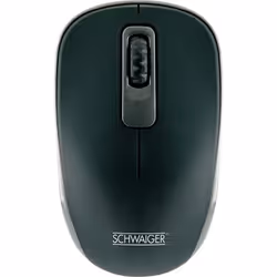 Schwaiger OM1000013, Ambidextre, Optique, RF sans fil, 1200 DPI, Noir
