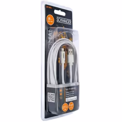 Schwaiger LKF200L532 câble Lightning 2 m Blanc