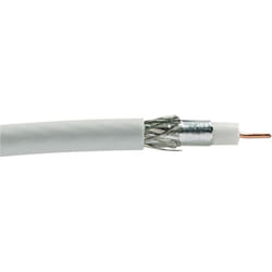 Schwaiger KOX110 100 câble coaxial 100 m Blanc