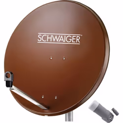 Informations techniques Contenu du pack (systèmes SAT) : antenne SAT, LNB Couleur : rouge brique Dimensions fixations du mât  ...