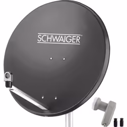 Informations techniques Contenu du pack (systèmes SAT) : LNB, antenne SAT Couleur : anthracite Dimensions fixations du mât :  ...