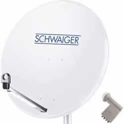 Informations techniques Contenu du pack (systèmes SAT) : LNB, antenne SAT Couleur : gris clair Dimensions fixations du mât : ...