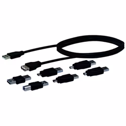 Schwaiger CAUSET531, USB A, USB A, USB 2.0, 480 Mbit/s, Noir