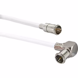Schwaiger MMC15 052 câble coaxial 1,5 m Mini D F Blanc