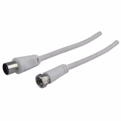 Schwaiger KVCK173 532, 3 m, F, IEC, Blanc
