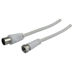 Schwaiger KVCK173 532 câble coaxial 3 m F IEC Blanc