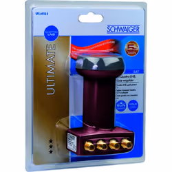Schwaiger SPS6918R 531 convertisseur abaisseur de fréquence Low Noise Block (LNB) Rouge - Vue supplémentaire 7