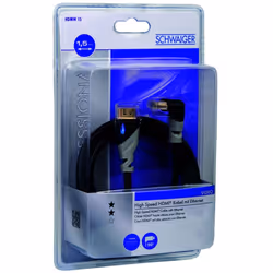Schwaiger 1.5m HDMI m/m câble HDMI 1,5 m HDMI Type A (Standard) Noir