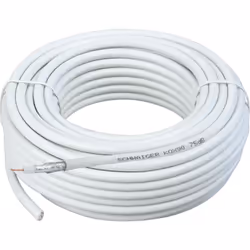 Schwaiger Kabel / Adapter, 50 m, Blanc