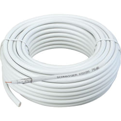 Schwaiger Kabel / Adapter câble coaxial 50 m Blanc