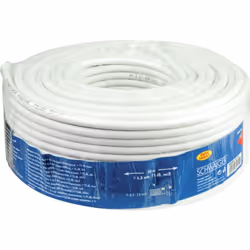 Schwaiger Kabel / Adapter câble coaxial 50 m Blanc - Vue supplémentaire 4