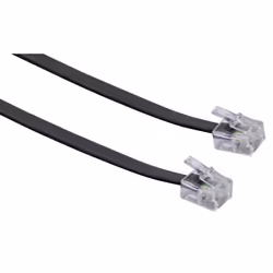 Schwaiger 6.0m RJ-11 - RJ-11, 6 m, RJ-11, RJ-11, Noir, Mâle, Mâle
