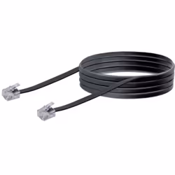 Schwaiger 6.0m RJ-11 - RJ-11 6 m Noir