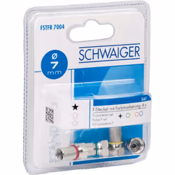 Schwaiger FSTFR7004 531 connecteur coaxial Type F 4 pièce(s)