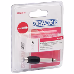 Schwaiger KHA4010 533 RCA 6,3 mm Noir